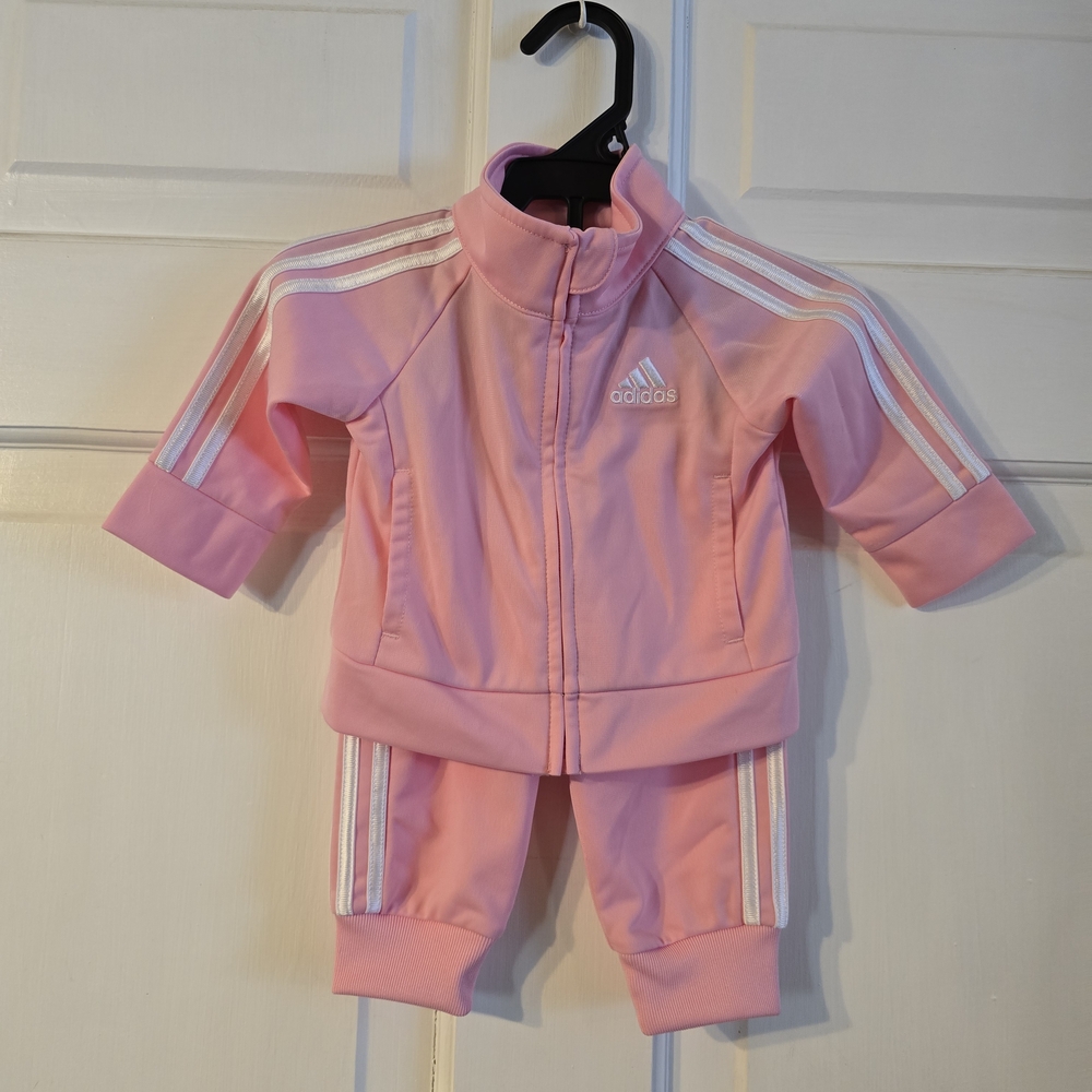 Adidas Pink Baby Tracksuit